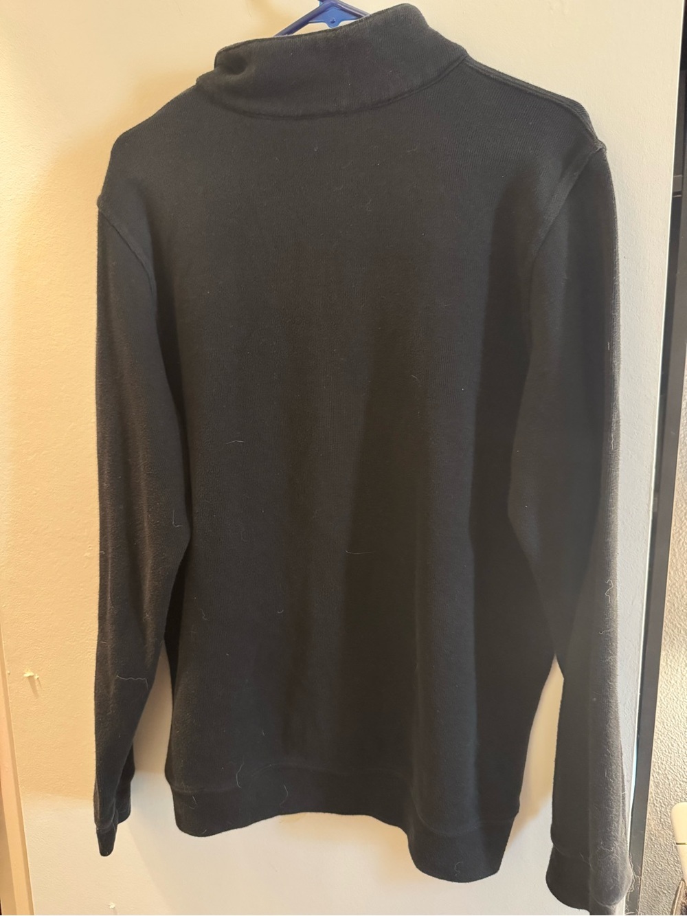 NHL Black Quarter-Zip Pullover with Multicolor Chicago Blackhawks Logo - Picture 6 of 6